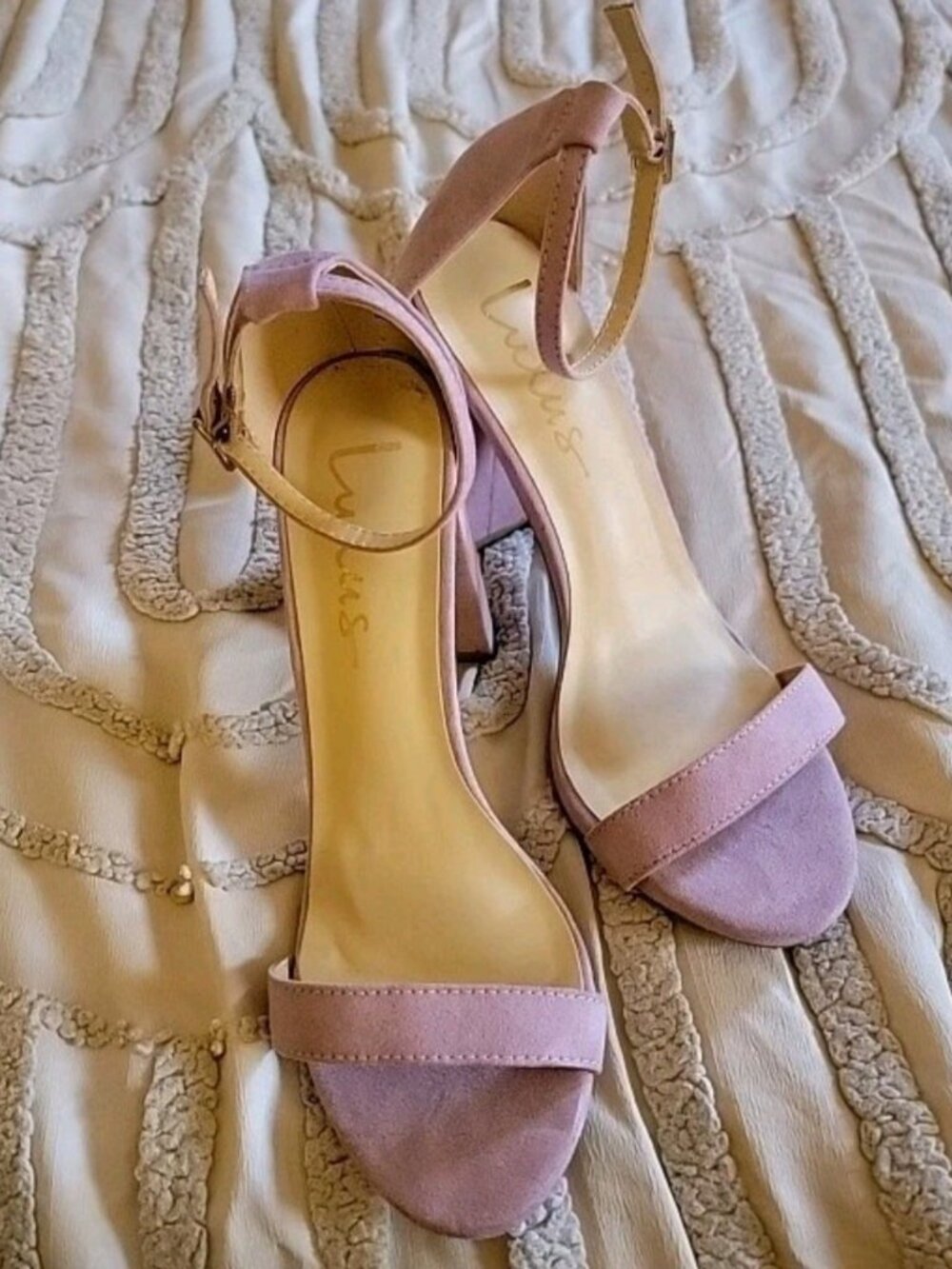 Lulus Taylor Dusty Rose Block Heels Size 6.5